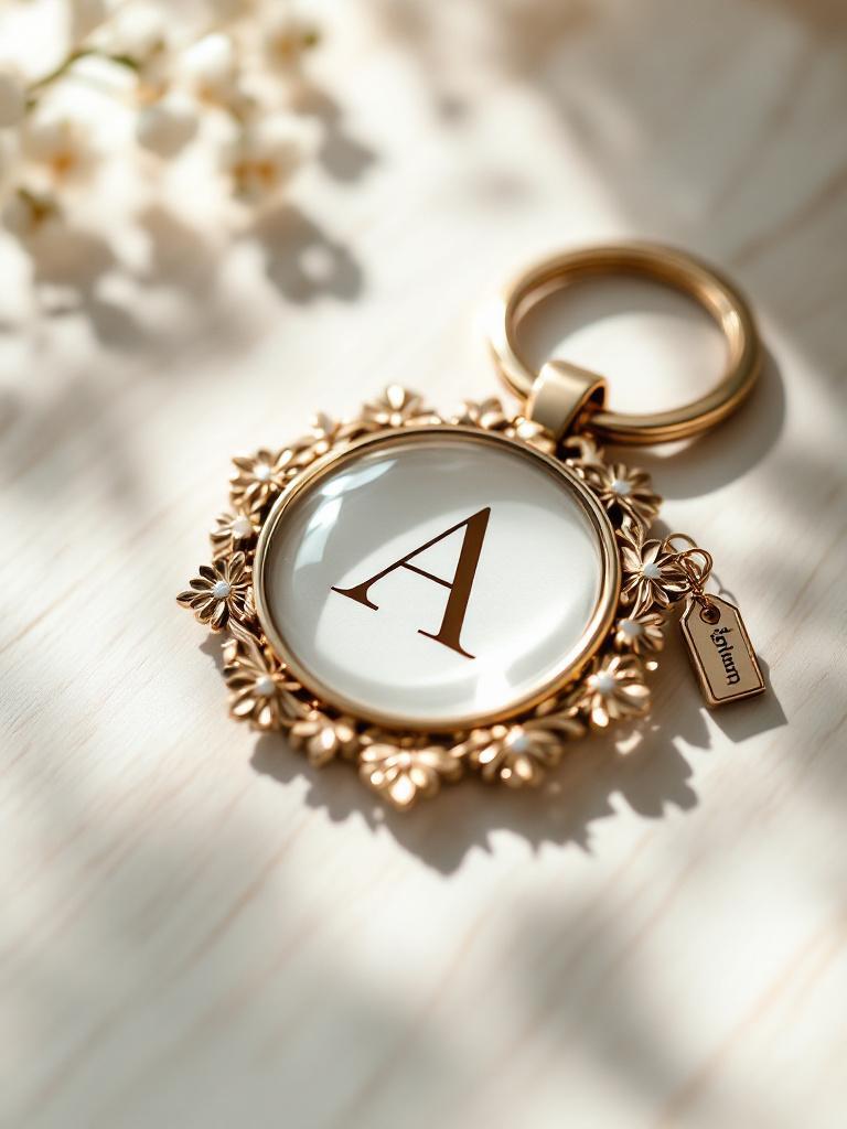 Acrylic keyring with UV-printed photo and design, personalized keepsake gift from Giftmandu Nepal