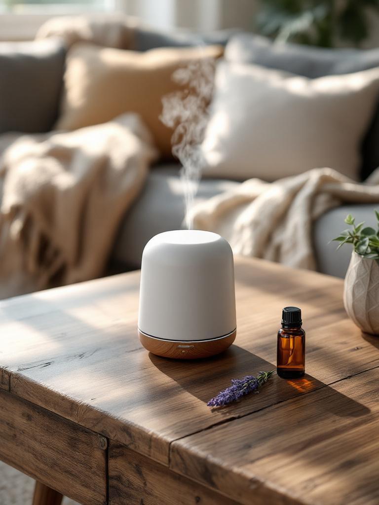 Aromatherapy diffuser with essential oils for relaxation and mental well-being &ndash; Giftmandu
