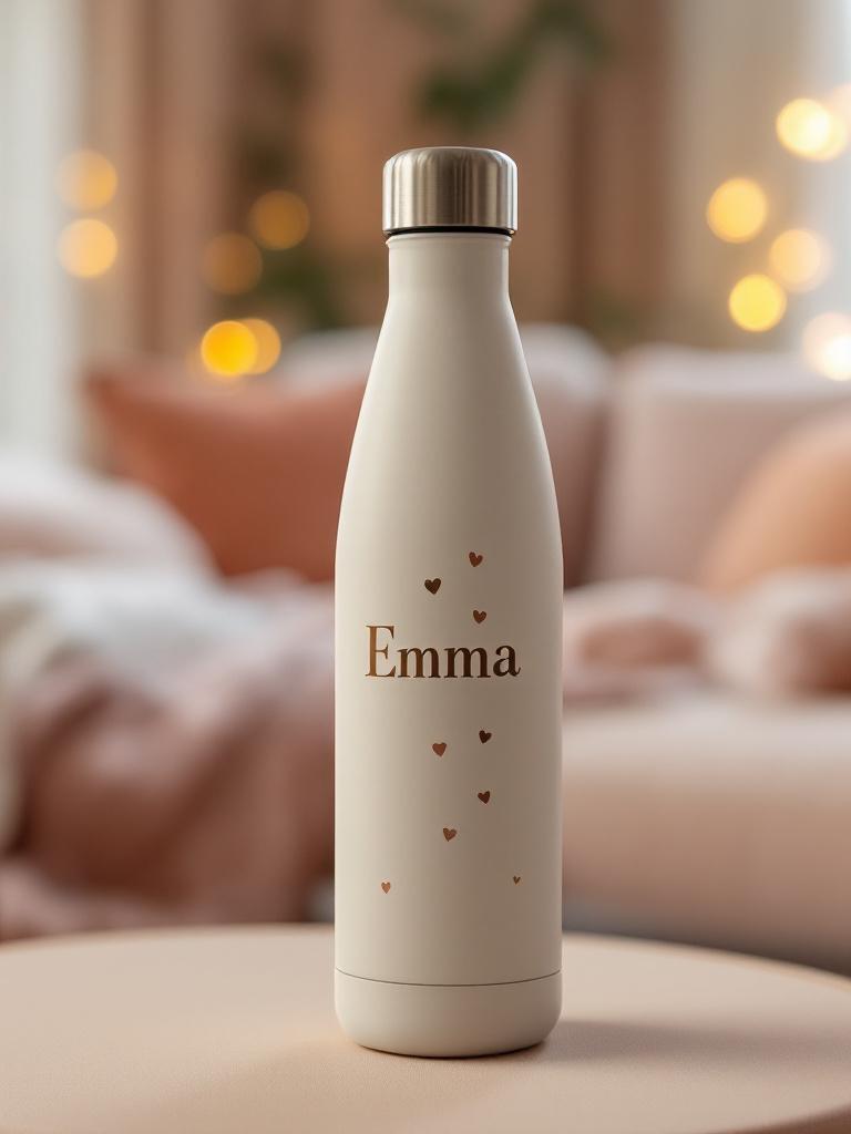 personalized water bottle for her  custom name water bottle for girls  stylish water bottle gift for women  engraved water bottle Nepal  cute pink water bottle with name
