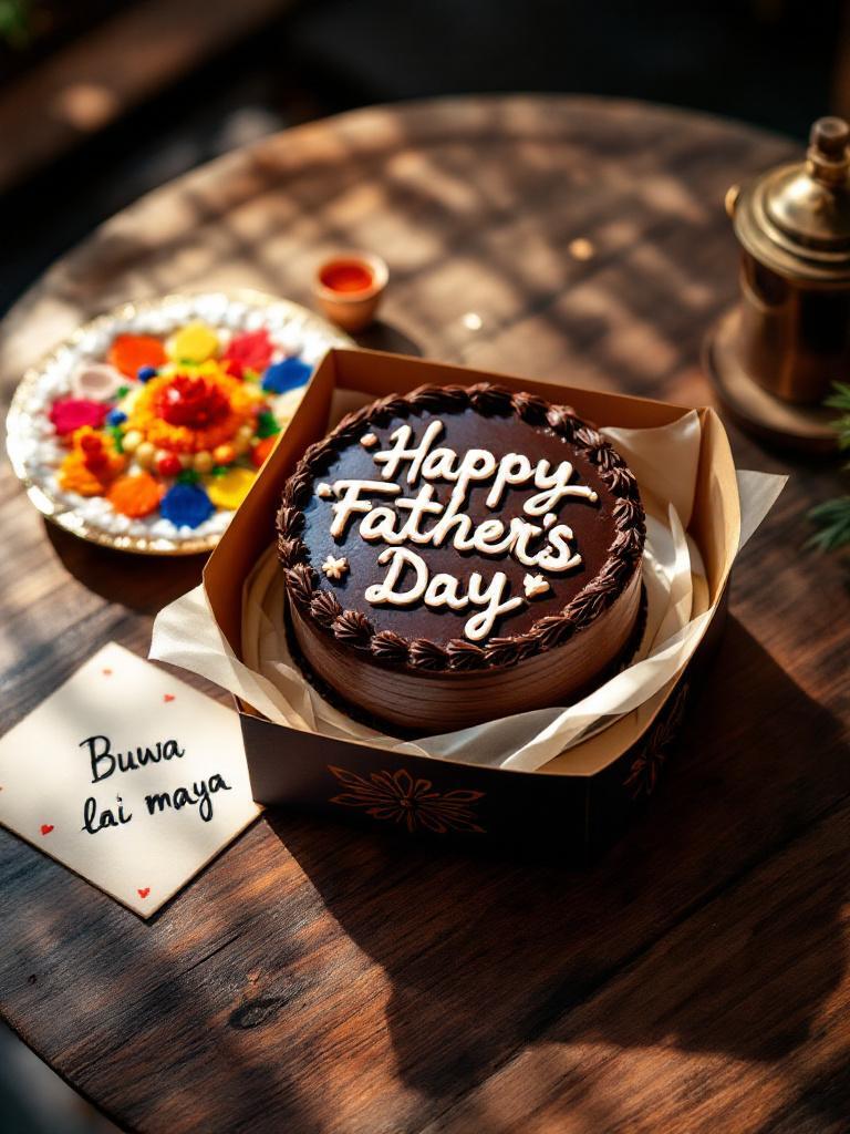 Delicious Father&rsquo;s Day cakes Nepal &mdash; chocolate truffle, red velvet, black forest, and blueberry cheesecake