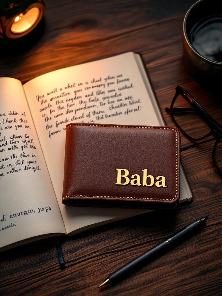 personalised wallets for dad Nepal   engraved notebooks gift for Father&rsquo;s Day   custom name wallet Nepal 