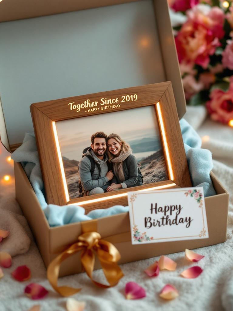 personalized photo frames Nepal   custom printed photo frame gift   LED photo frame birthday gift 