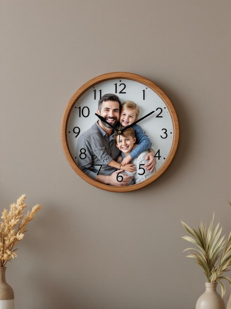 Modern custom wall clock for architect or engineer dad, unique Father&rsquo;s Day gift in Nepal