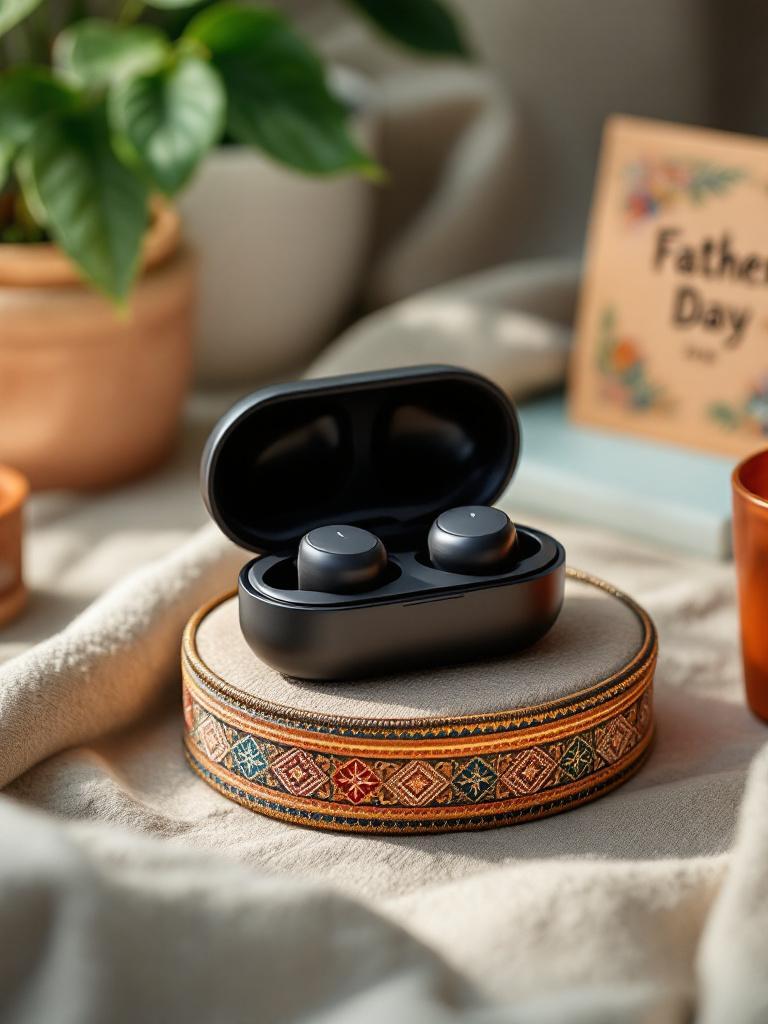 Wireless earbuds gift for dad &ndash; comfortable, noise-cancelling audio gadget for Father&rsquo;s Day 2025