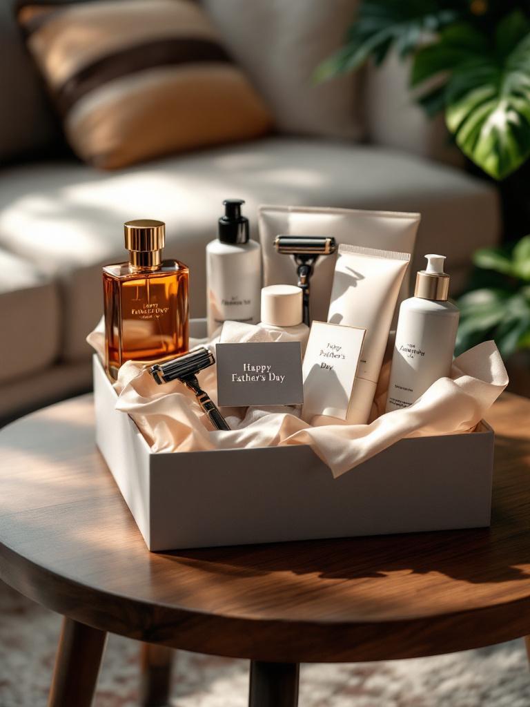 Luxury fragrance and grooming hamper, pre-packaged Father&rsquo;s Day gift in Nepal, elegant presentation