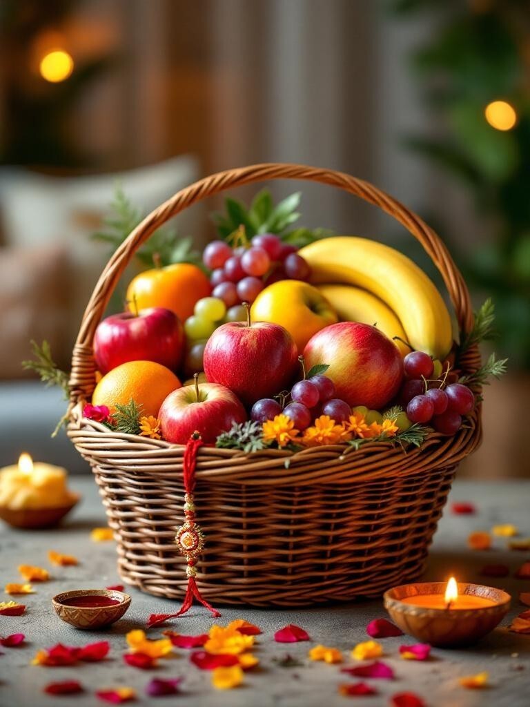Fresh fruit gift baskets Nepal Fresh fruit gift baskets Nepal Seasonal fruit hampers online Healthy rakhi gifts for elders Raksha Bandhan fruit delivery Nepal