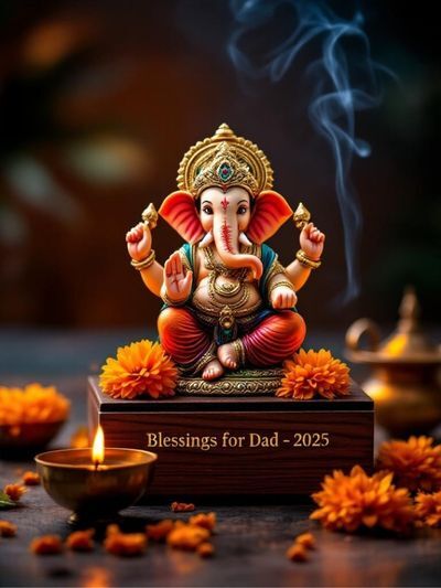 personalised Ganesh idol gift Nepal   custom god statue for Father&rsquo;s Day   spiritual gift for dad Nepal 