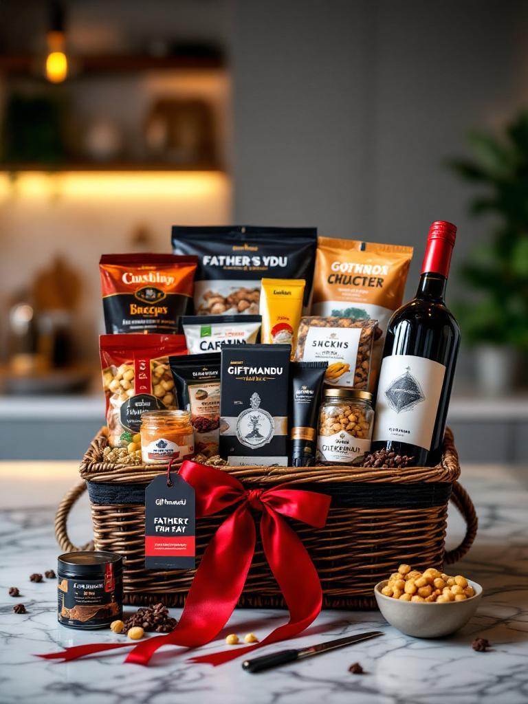 Father&rsquo;s Day gift hampers Nepal   Snack gift hampers Nepal   Dry fruit gift hamper Nepal   Self-care gift hampers Nepal 