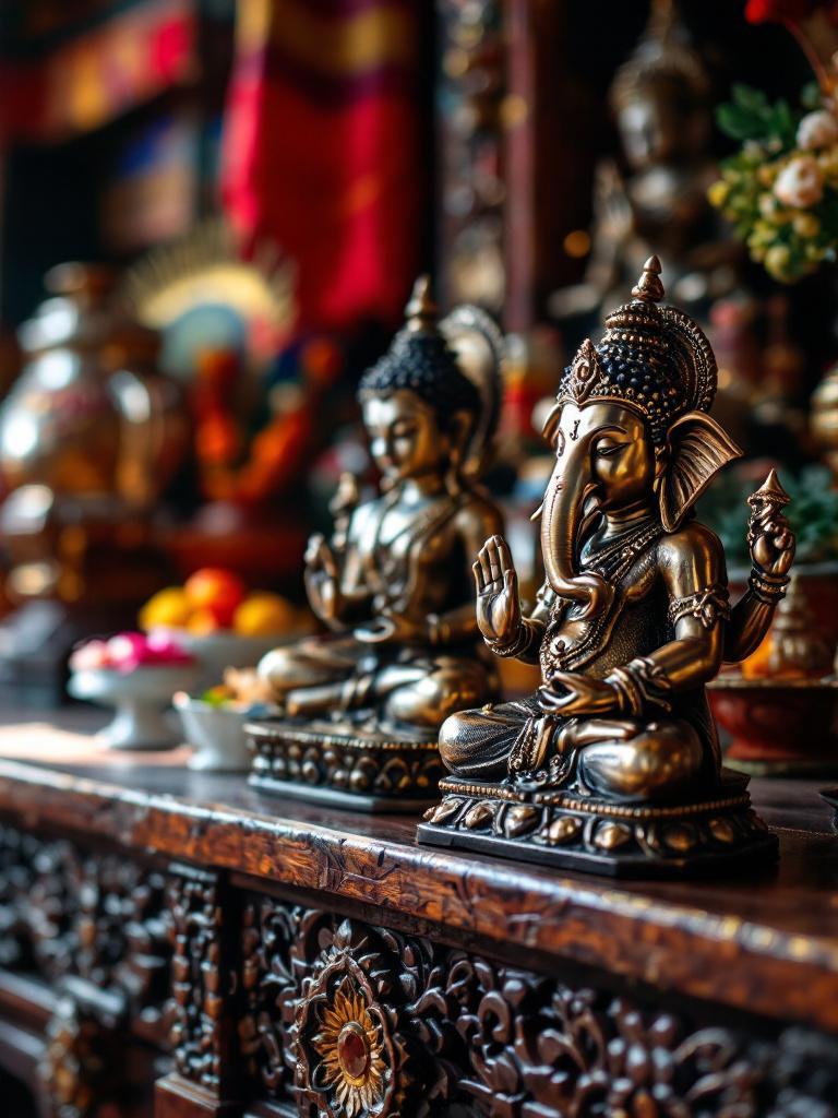 Buddha and Ganesh statues Buddha and Ganesh statues – spiritual Nepali souvenirs