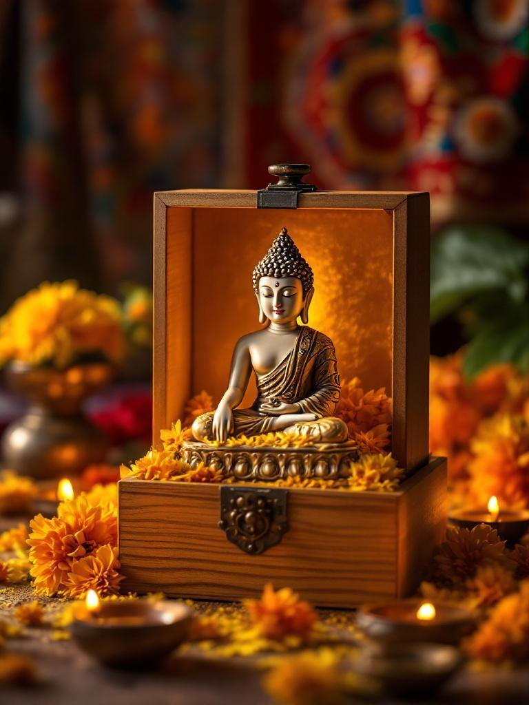 God Statues Hand-painted Ganesha and Buddha statues, crafted by Nepali artisans, ideal for spiritual and decorative gifting – Giftmandu