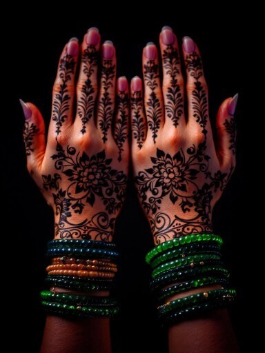Green Bangles & Mehendi &ndash; The Shrawan Essentials