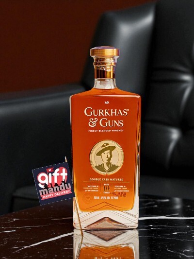 Gurkhas and Guns premium blended whisky gift hamper for Father&rsquo;s Day in Nepal 