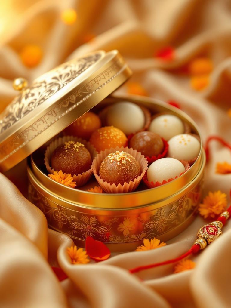 Rakhi with sweets delivery Nepal Rakhi with sweets delivery Nepal Buy Barfi, Rasbari, Gulab Jamun online Traditional mithai gifts for Rakhi Nepali sweets online for festivals