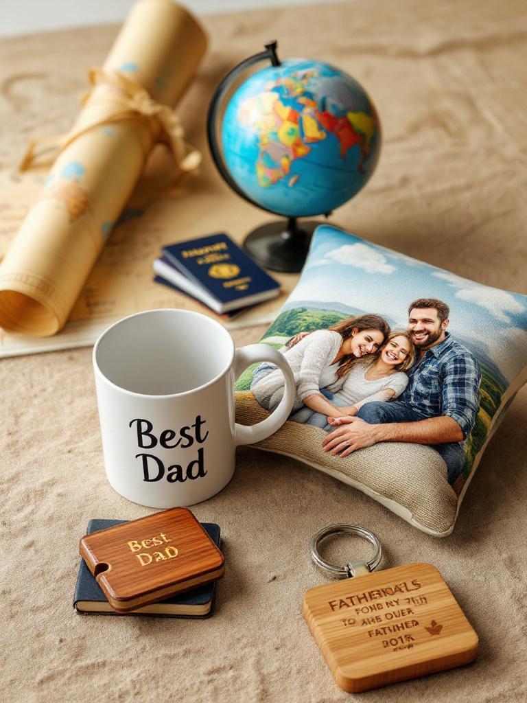 Personalised keepsakes Personalized Father's Day mug with photo and message – perfect gift to send abroad from Nepal