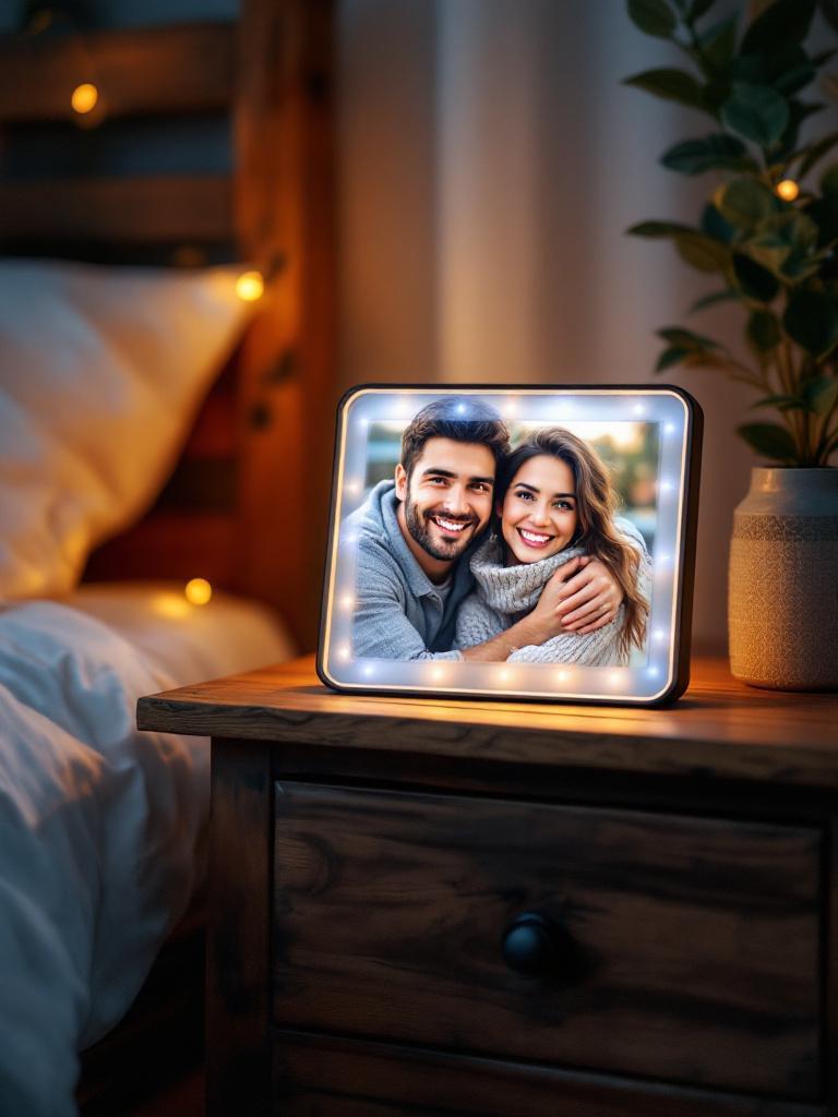 personalised photo frame Nepal   custom photo gifts Nepal   LED photo frame gift online   photo frame for girlfriend/wife in Nepal 