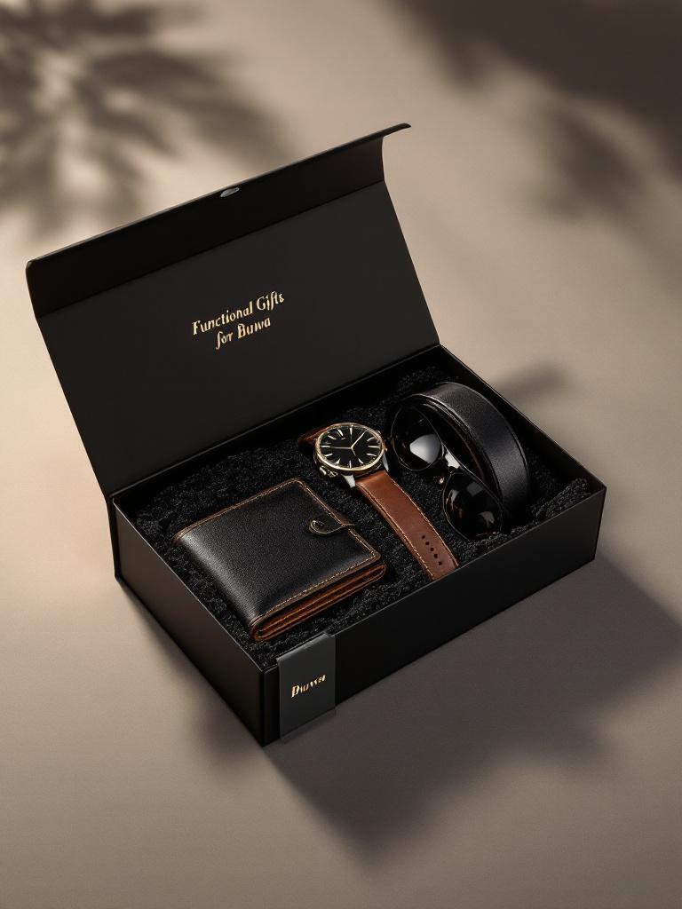 Practical Father&rsquo;s Day gifts Nepal &mdash; leather wallets, wristwatches, sunglasses, and grooming sets