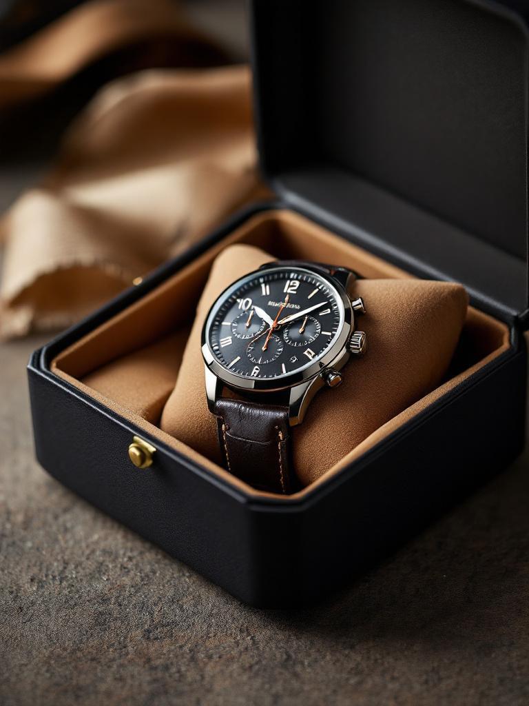 Luxury wristwatch for businessman dad in Nepal, premium Father&rsquo;s Day gift from Giftmandu.