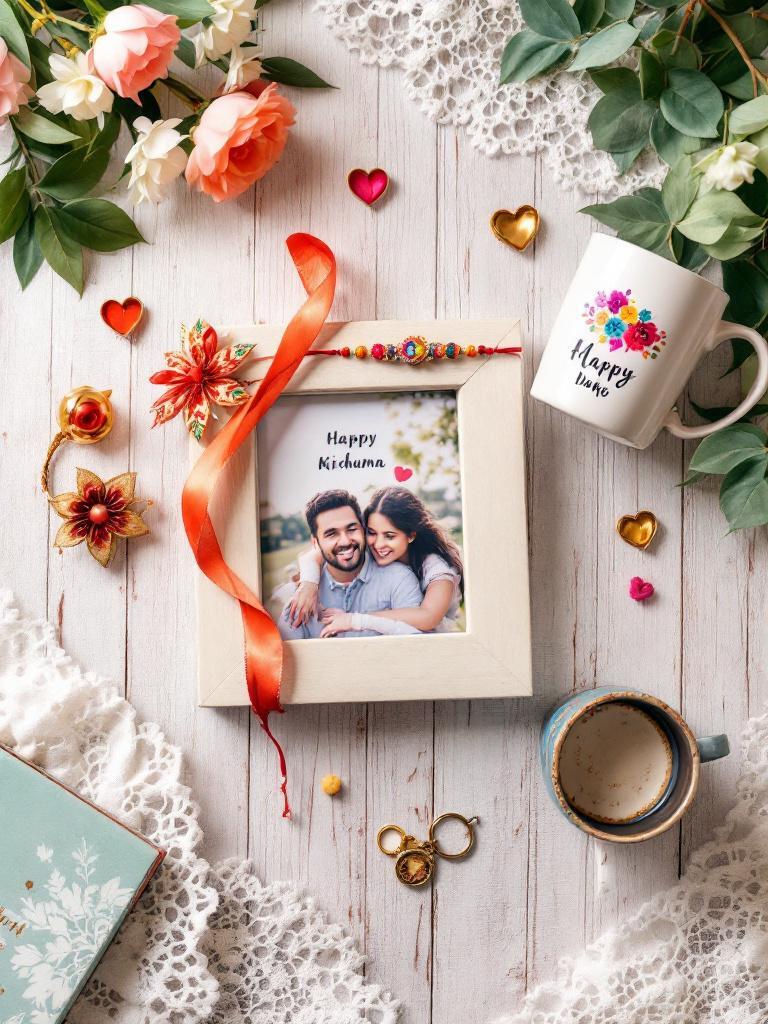 Rakhi with personalized gifts in Nepal for sameday delivery