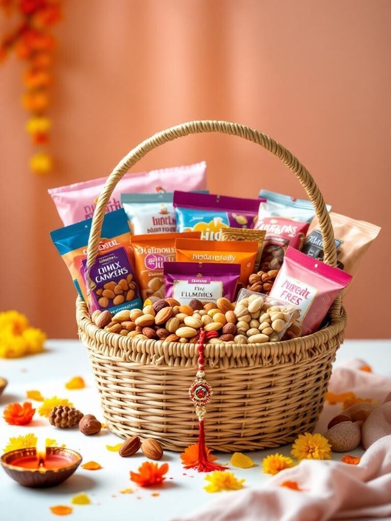 Sugar-free rakhi gift for diabetic Sugar-free rakhi gift for diabetic Healthy gift hampers Nepal No sugar sweets and snacks gift Raksha Bandhan gift for health conscious