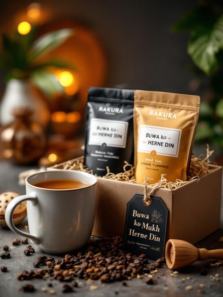 Father's Day tea gift hamper with Ilam black tea and mug &ndash; Giftmandu 