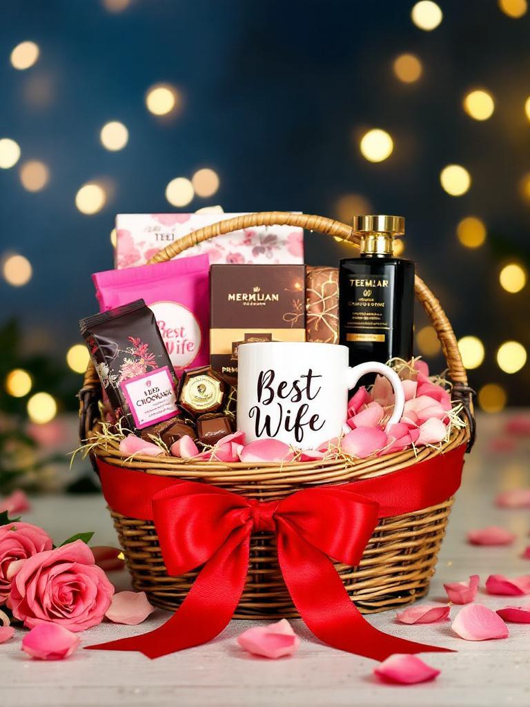 Personalized Teej gift hamper Personalized Teej gift hamper Romantic gifts for wife Nepal Chocolates, mug & perfume hamper