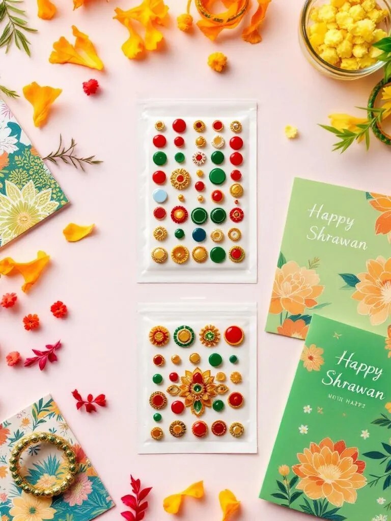 Tika set Nepal  Shrawan greeting cards Nepal  Buy tika and greeting cards online Nepal  Nepali festival tika set