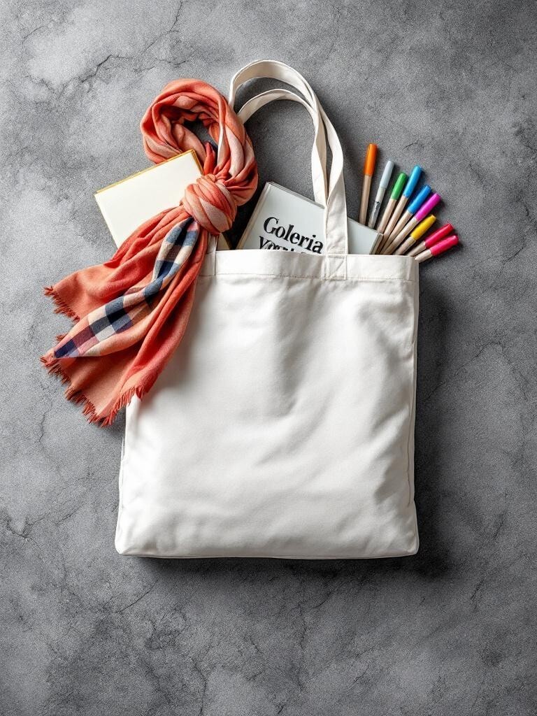 White tote bag