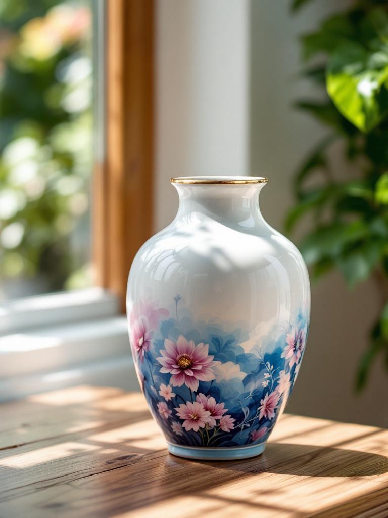 Personalized vase print with Nepali artistry